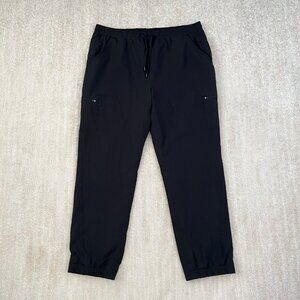 Eddie Bauer Fleece Lined Pull On Black Pants 18